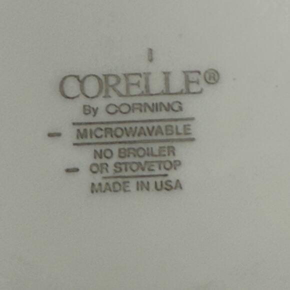 Corelle Country Hearts Blue Rim Soup Cereal Bowls 6.25" Set of 6 Vintage USA - Picture 4 of 4